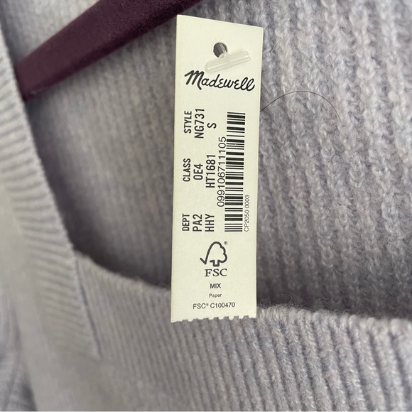 NWT Madewell Lavender Sweater | Size Small - Picture 4 of 4
